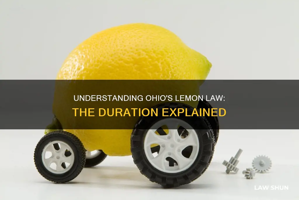 how long does the lemon law apply in ohio