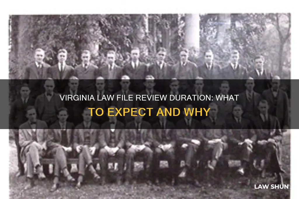 how long does virginia review law file