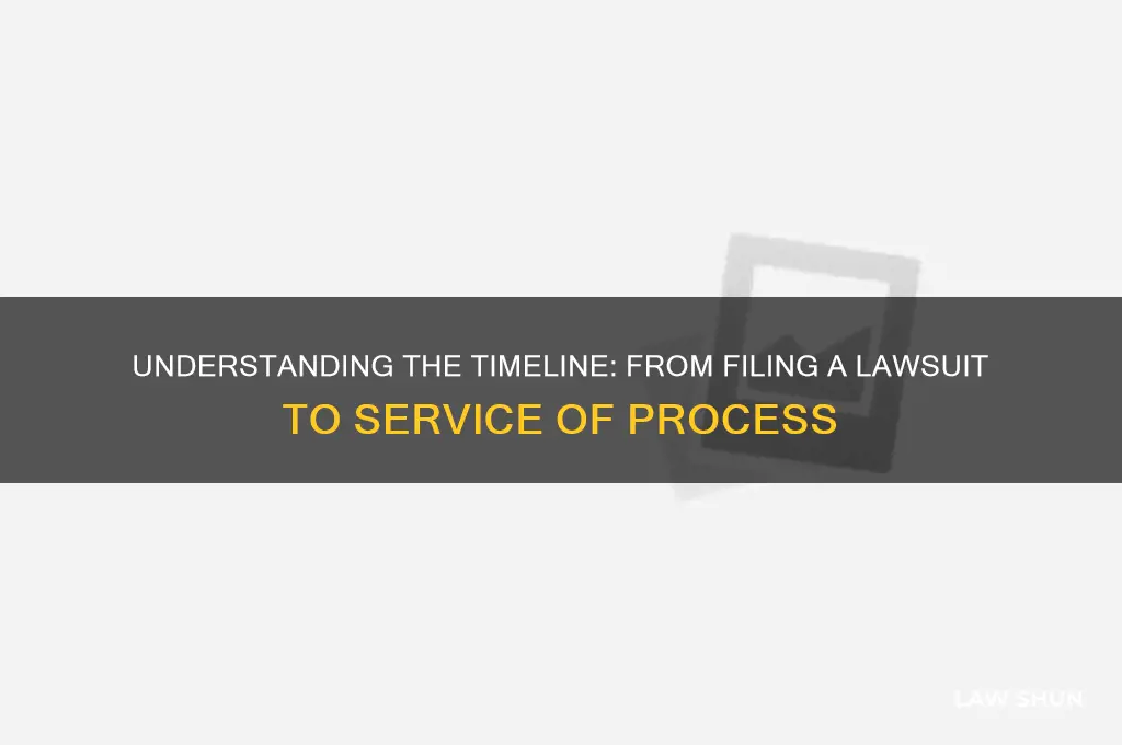 how long from filing a law suit to being served