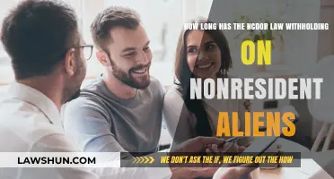 NCDOR Withholding Law for Nonresident Aliens: Duration Explained