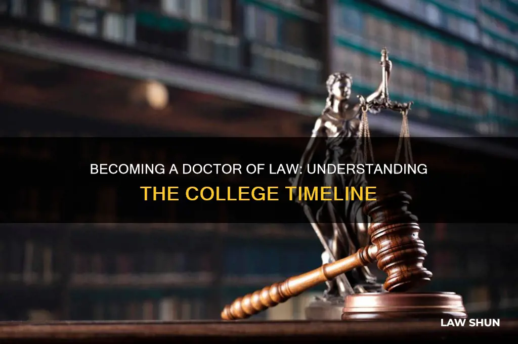 how long in college to be a dr in law