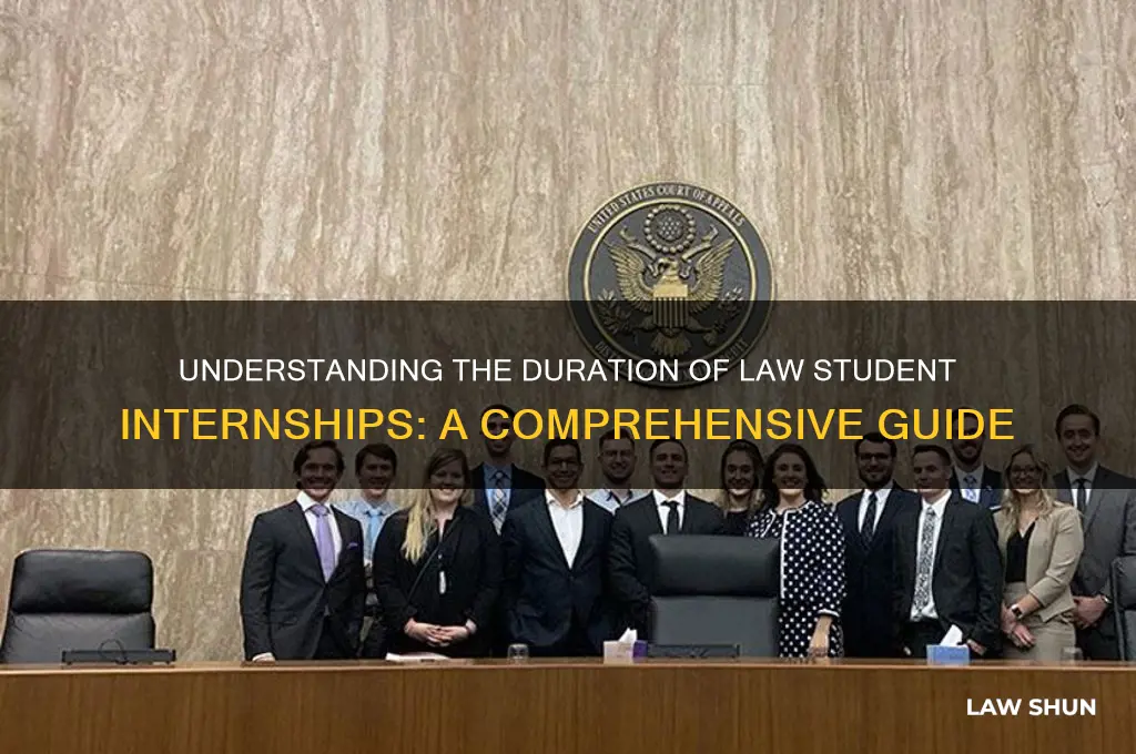 how long is a law students internship