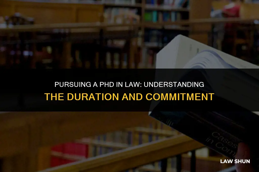 how long is phd in law