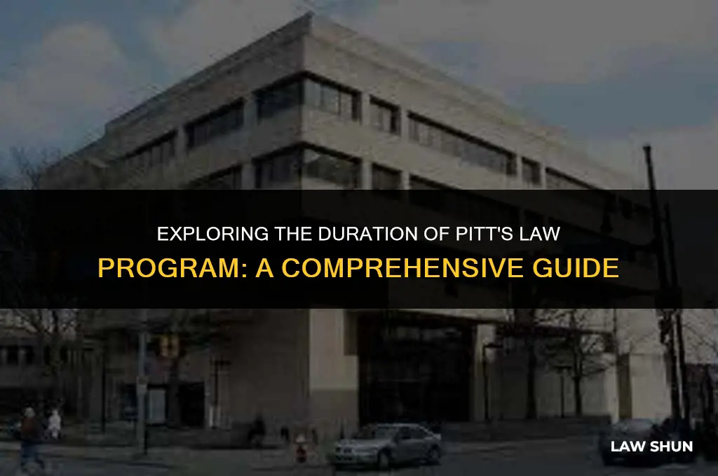 how long is pitt law program