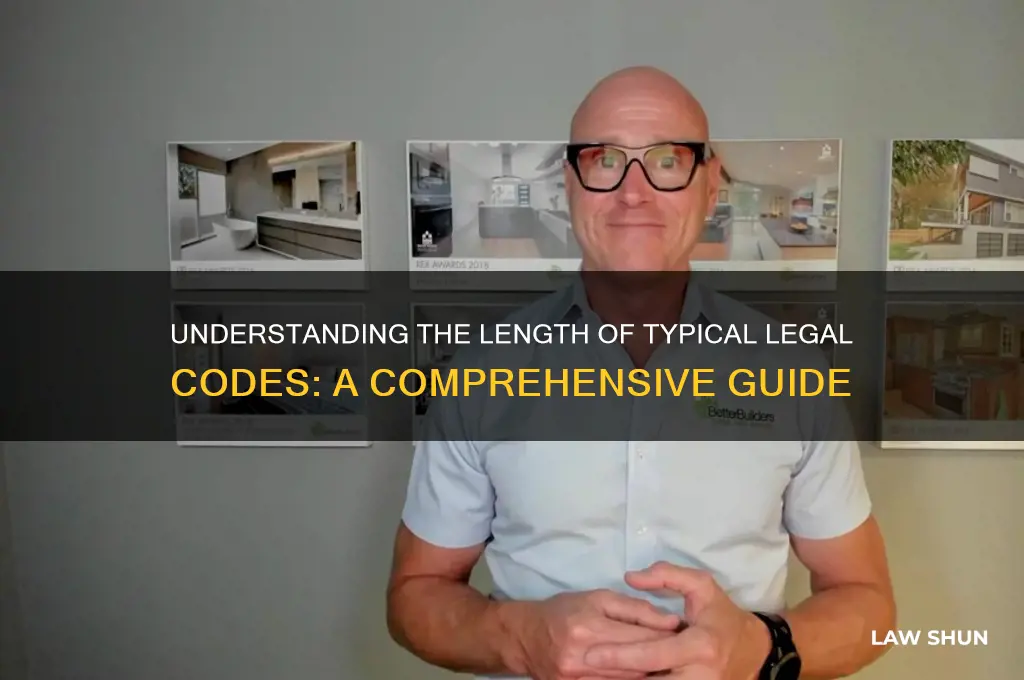 how long is the average law code
