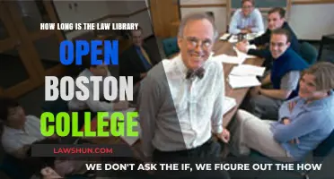 Boston College Law Library Hours: Your Guide to Access and Availability