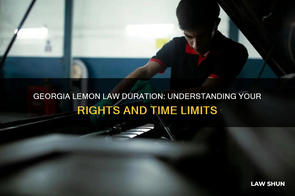 how long is the lemon law in georgia