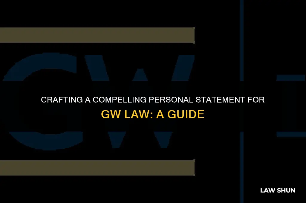 how long personal statement gw law