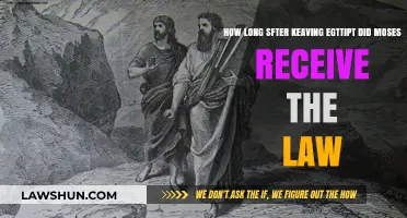 Moses' Journey: When Did He Receive the Law After Leaving Egypt?