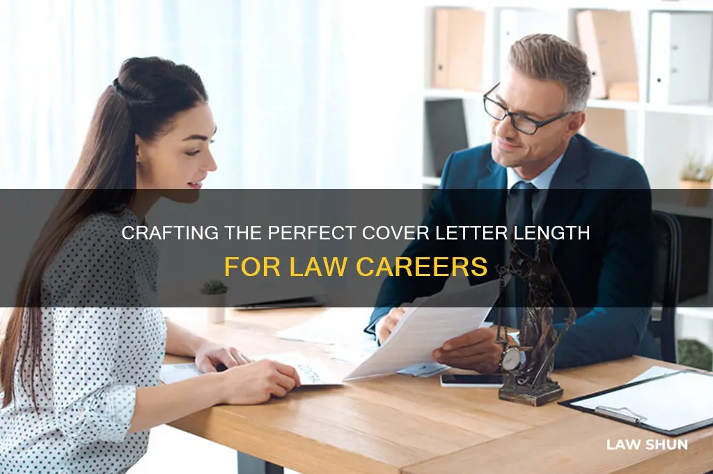 how long should a cover letter be for law job