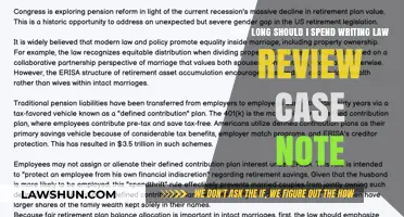 Writing a Law Review Case Note: Time Investment