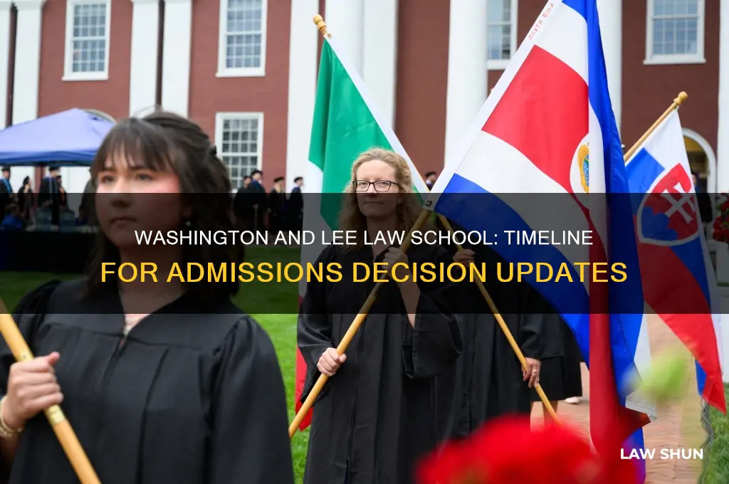 how long to hear back from washington and lee law