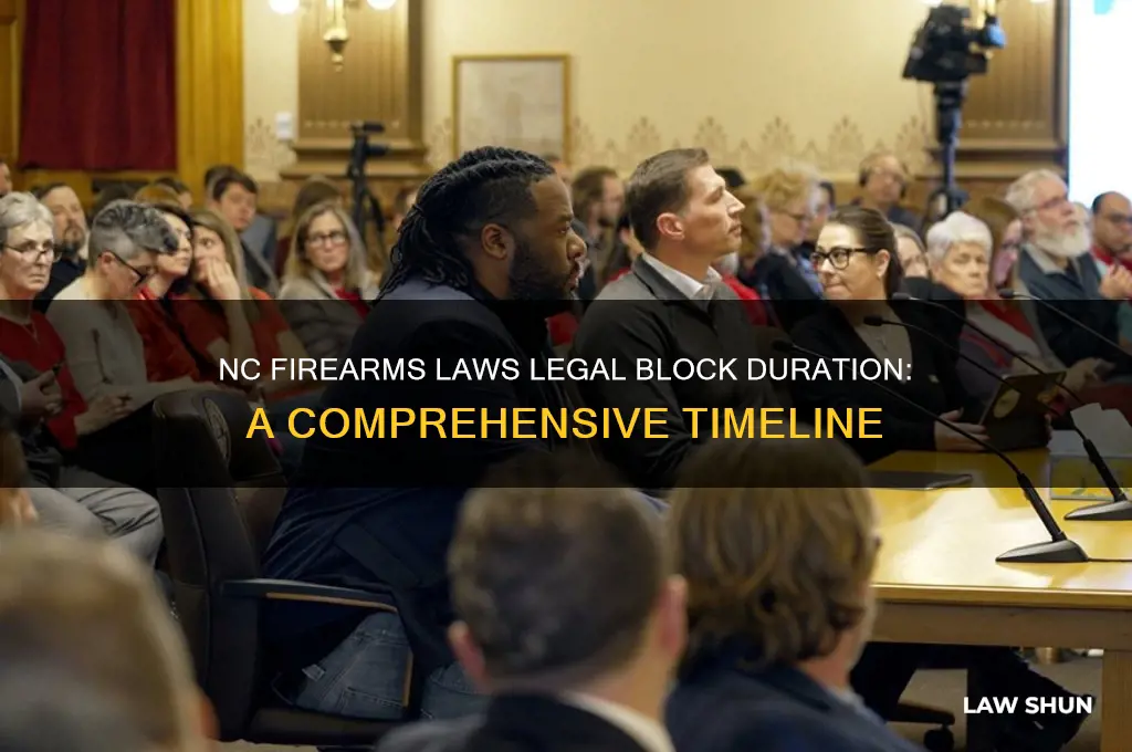 how long was the legal block of nc firearms laws