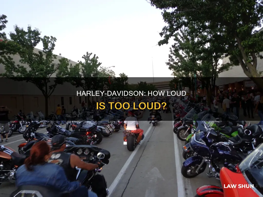 how loud can a harley davidson be by law