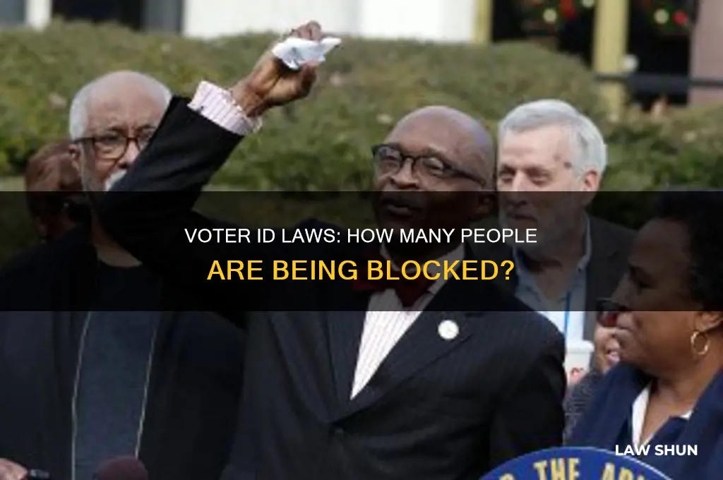 how man people blocked y voter id laws