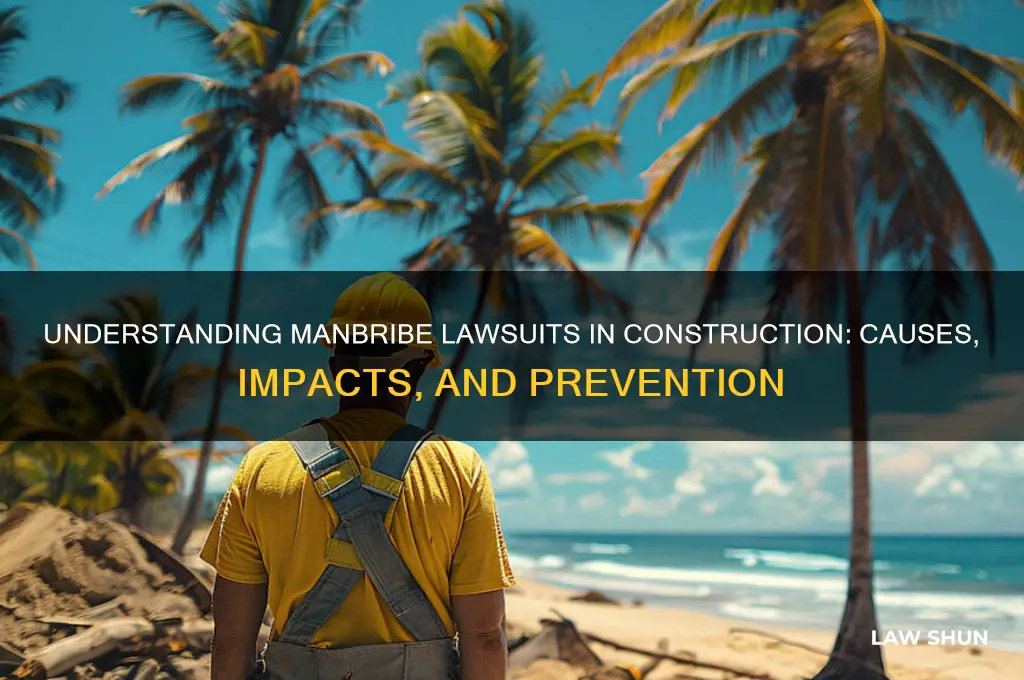 how manbribe law suits are in construction