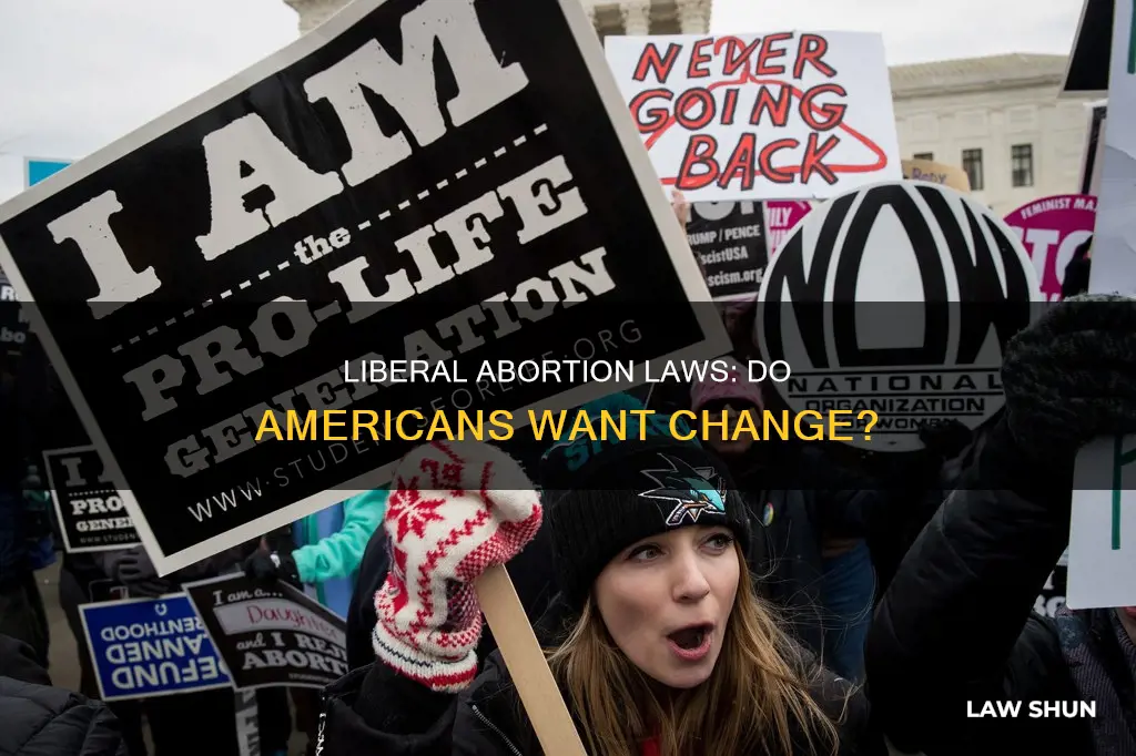 how many americans want more liberal abortion laws