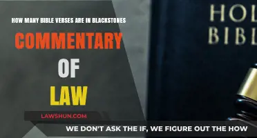Exploring Bible Verses in Blackstone's Commentary on Law: A Detailed Count