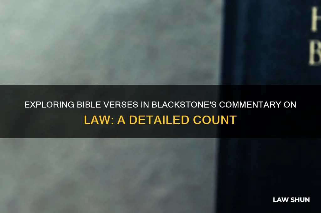 how many bible verses are in blackstones commentary of law