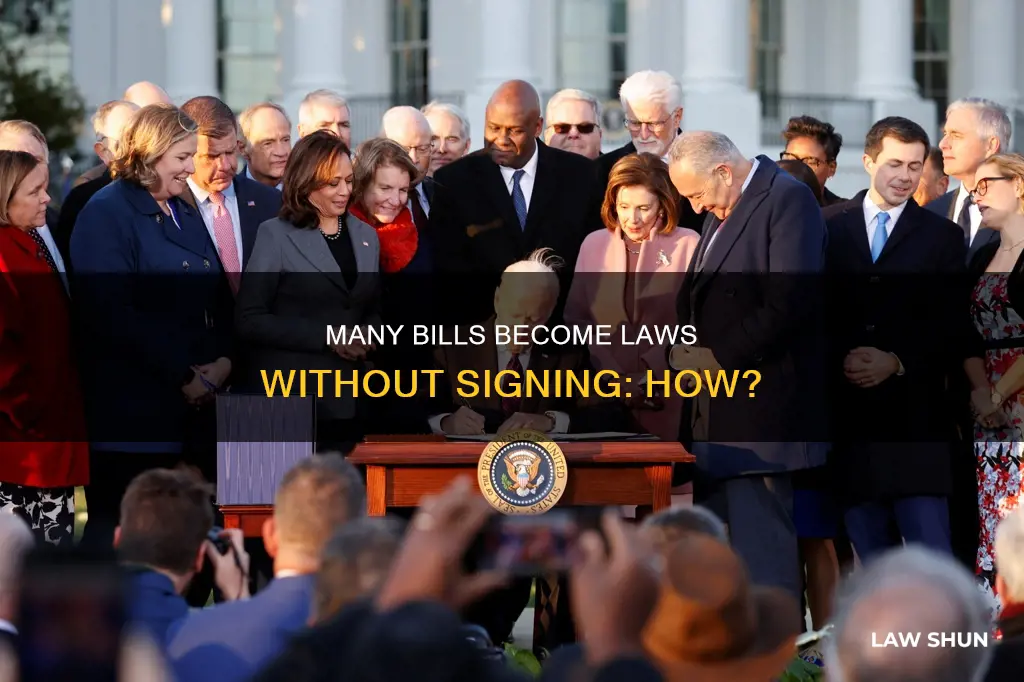 how many bills have become law without signing