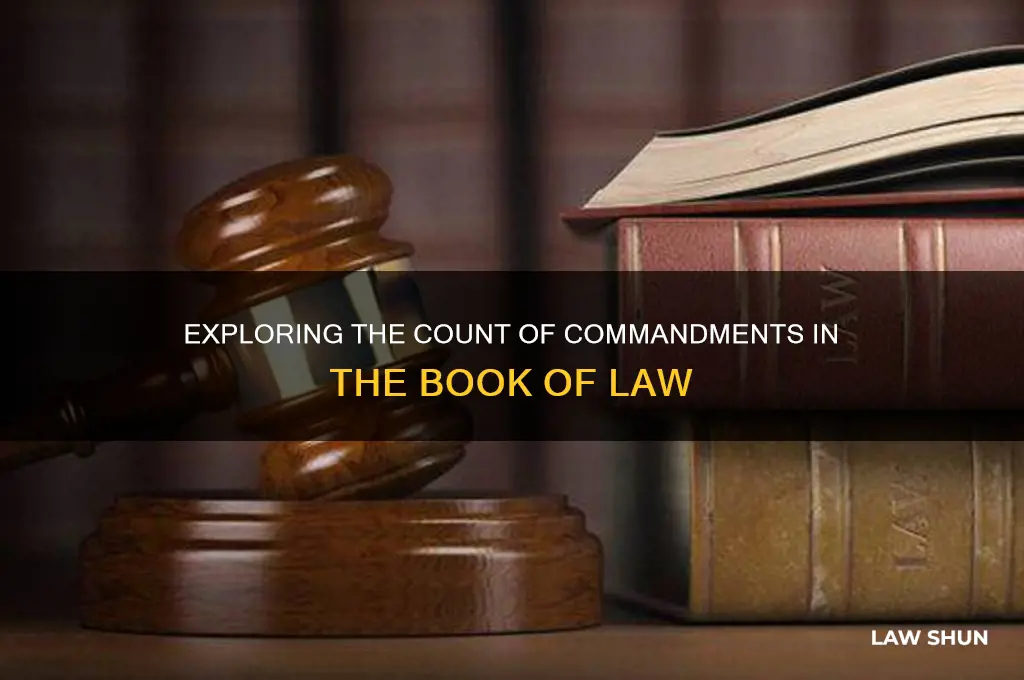how many command are in the book of the law