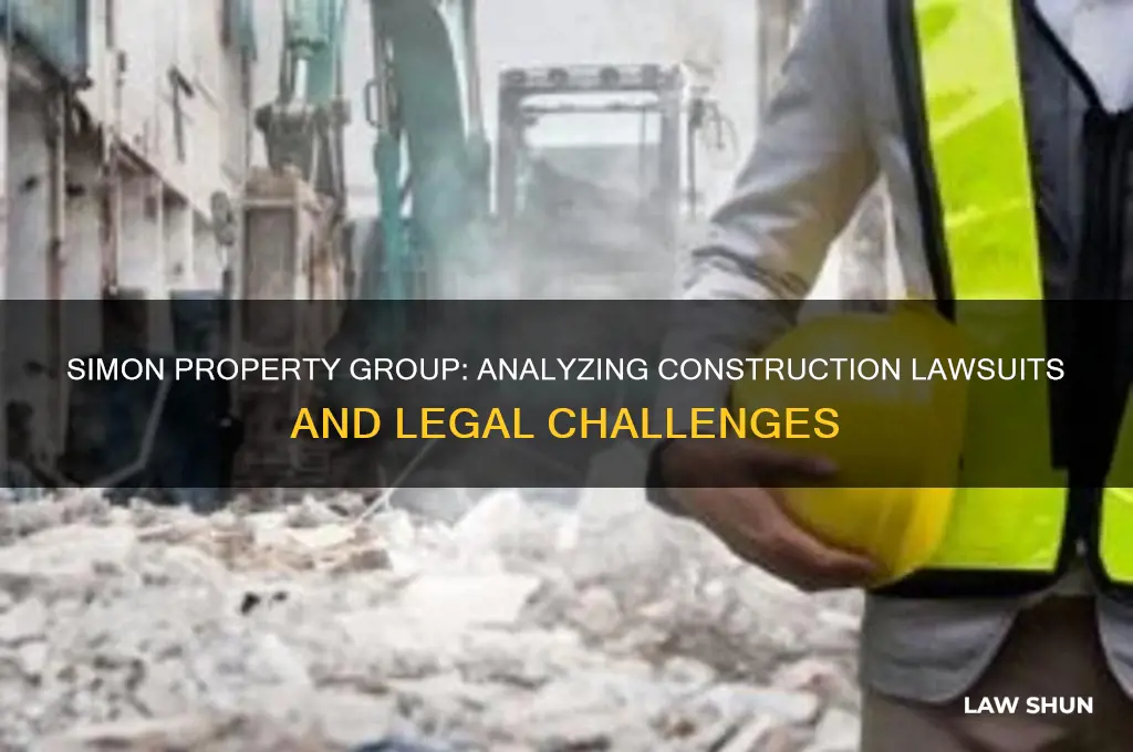 how many construction law suits against simon property