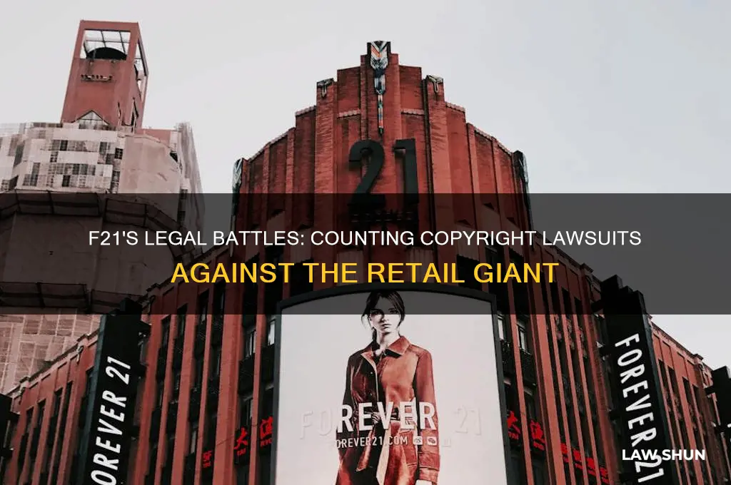how many copyright law suits against f21