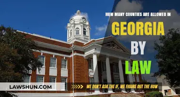 Georgia's Legal Framework: Understanding the Maximum Number of Counties Allowed