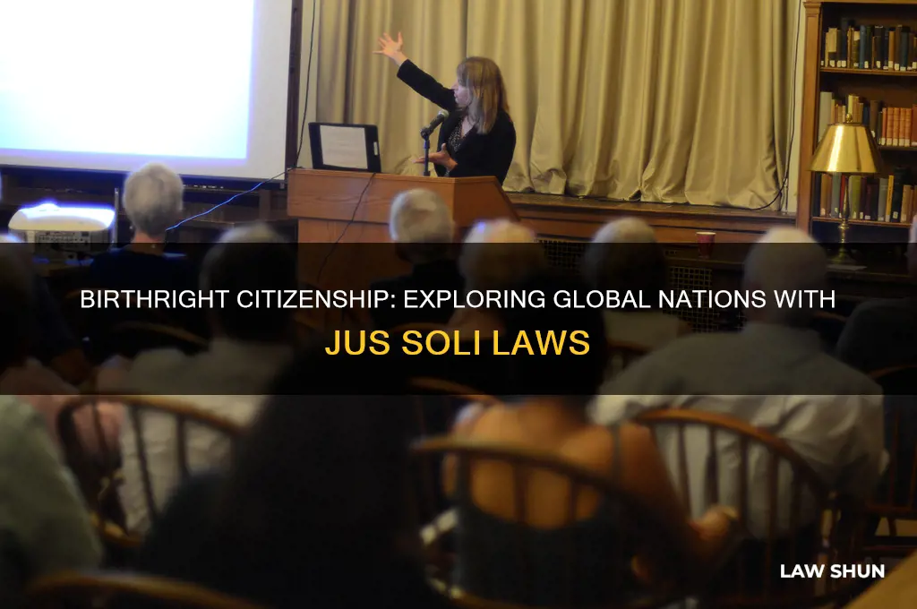 how many countries have birthright citizenship laws