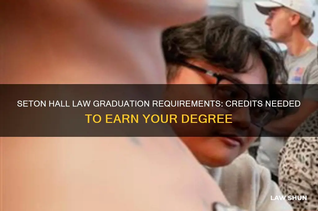 how many credits needed to graduate seton hall law