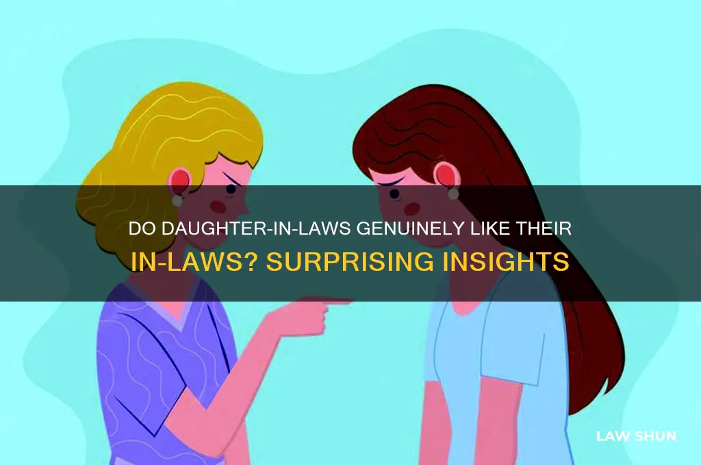 how many daughter in laws like their inlaws