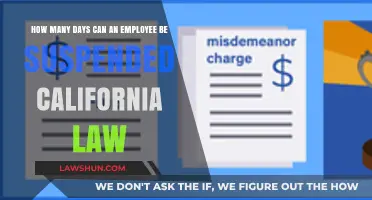 Employee Suspension: California Law and Your Rights