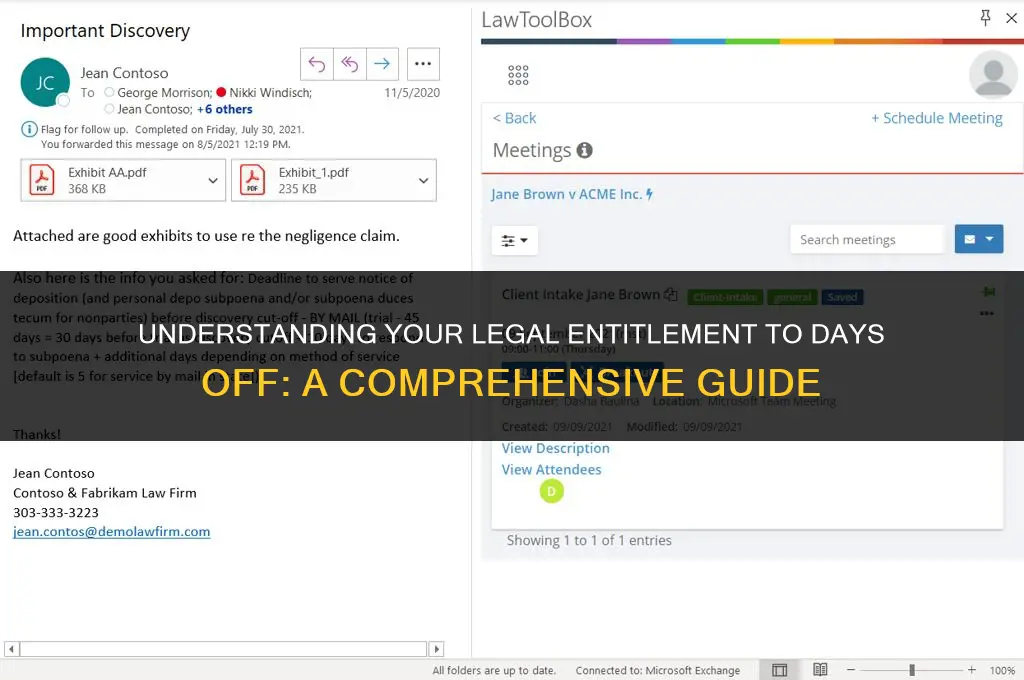 how many days off under law