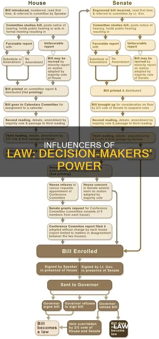 how many decision makers can influence a bill becoming law