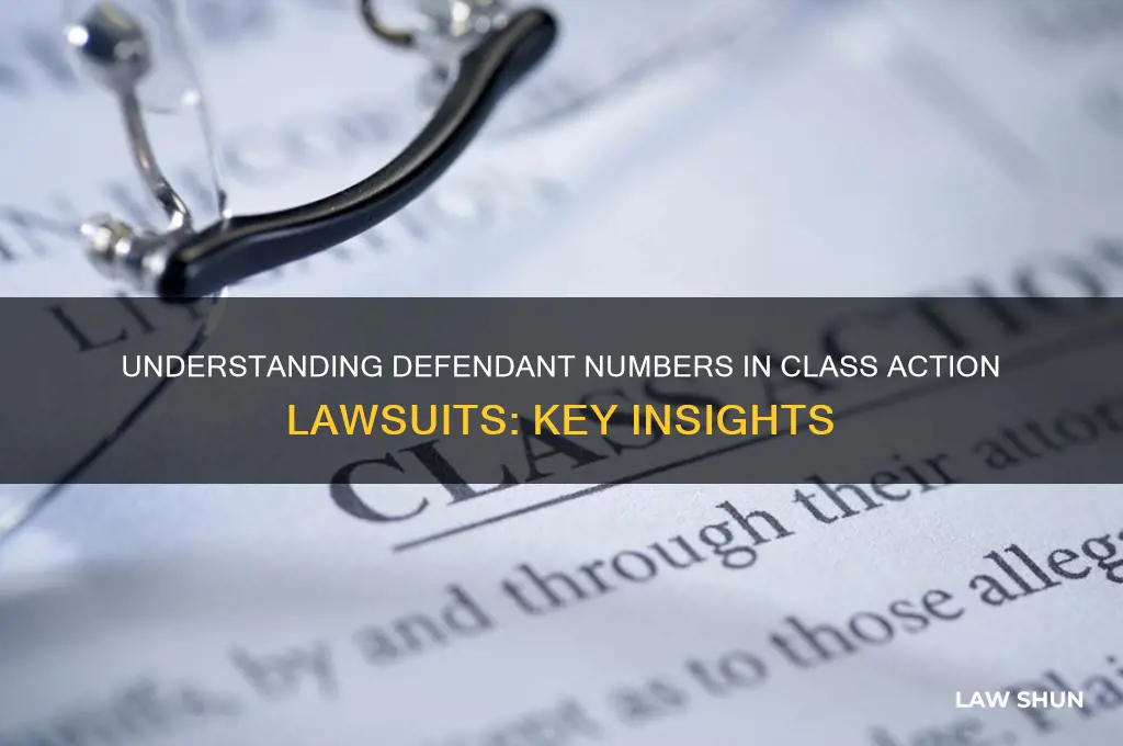 how many defndants class action law suit