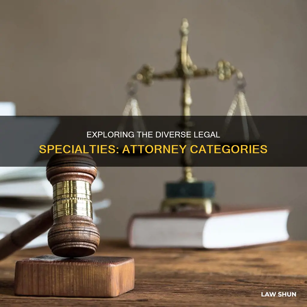 how many different categories of law attorneys are there