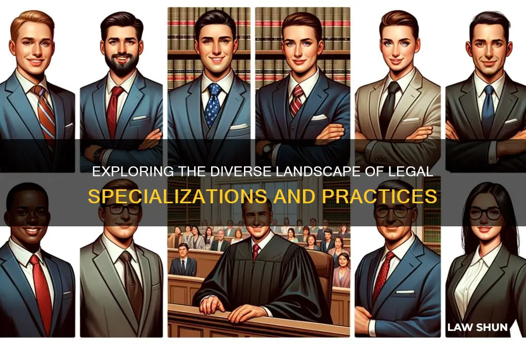 how many differnt types of law
