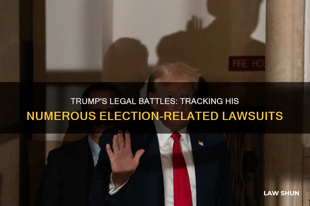 how many election law suits has trump filed