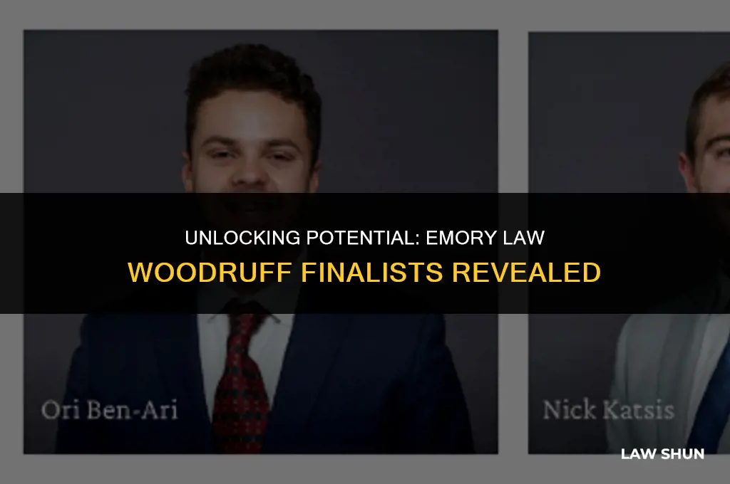 how many emory law woodruff finalists