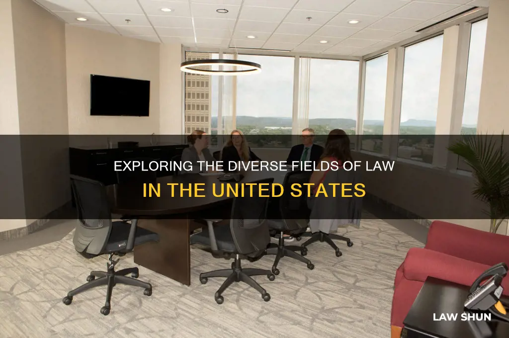 how many fields of law are there in the us