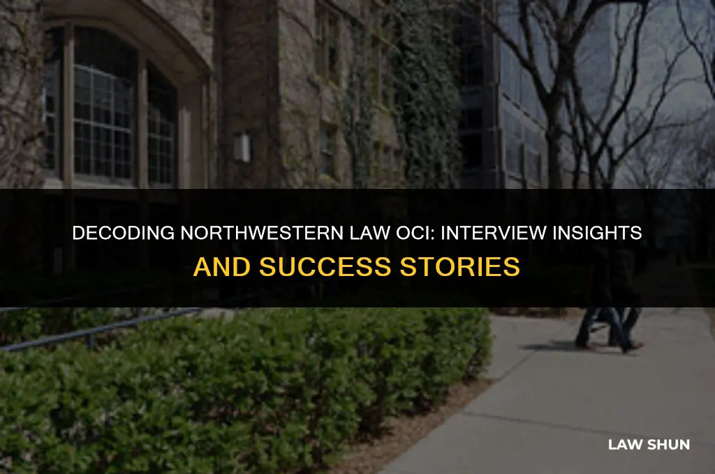 how many interviews northwestern law oci