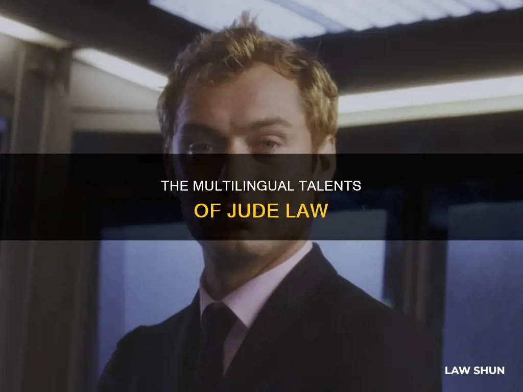 how many languages can jude law speak