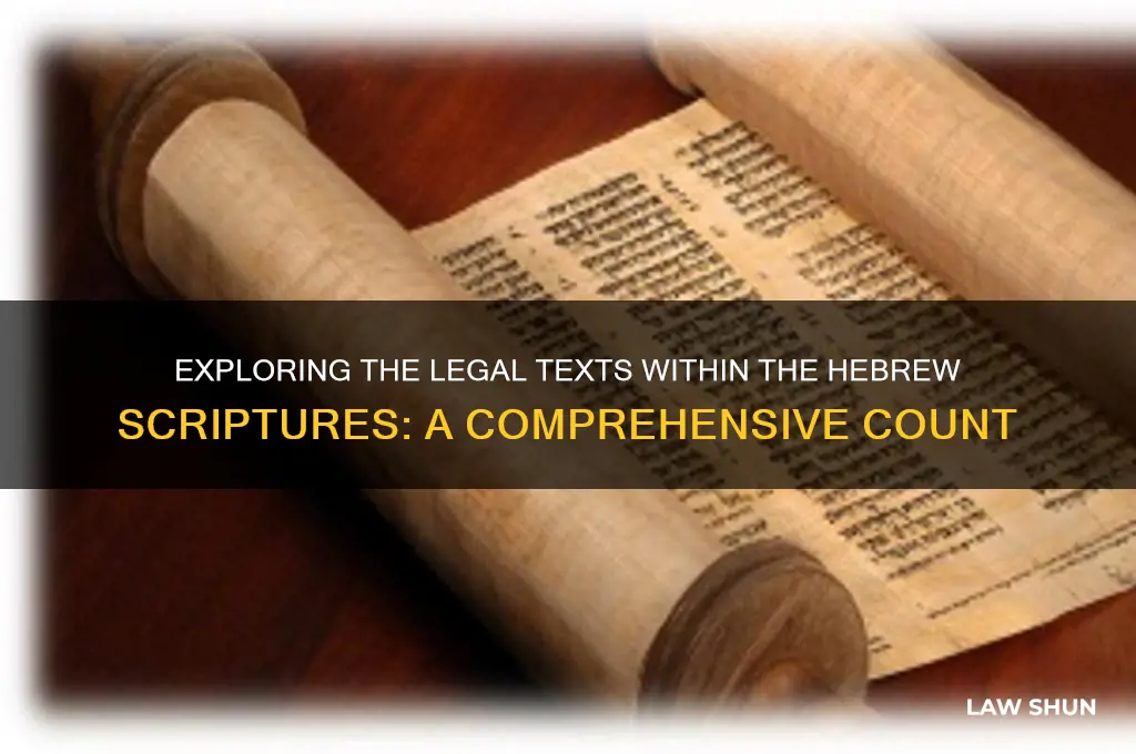how many law books are contained in the hebrew scriptures