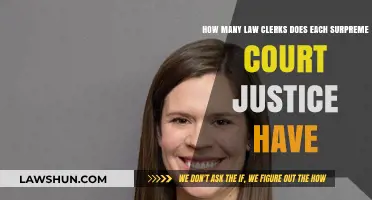 How Many Law Clerks Assist Each Supreme Court Justice?