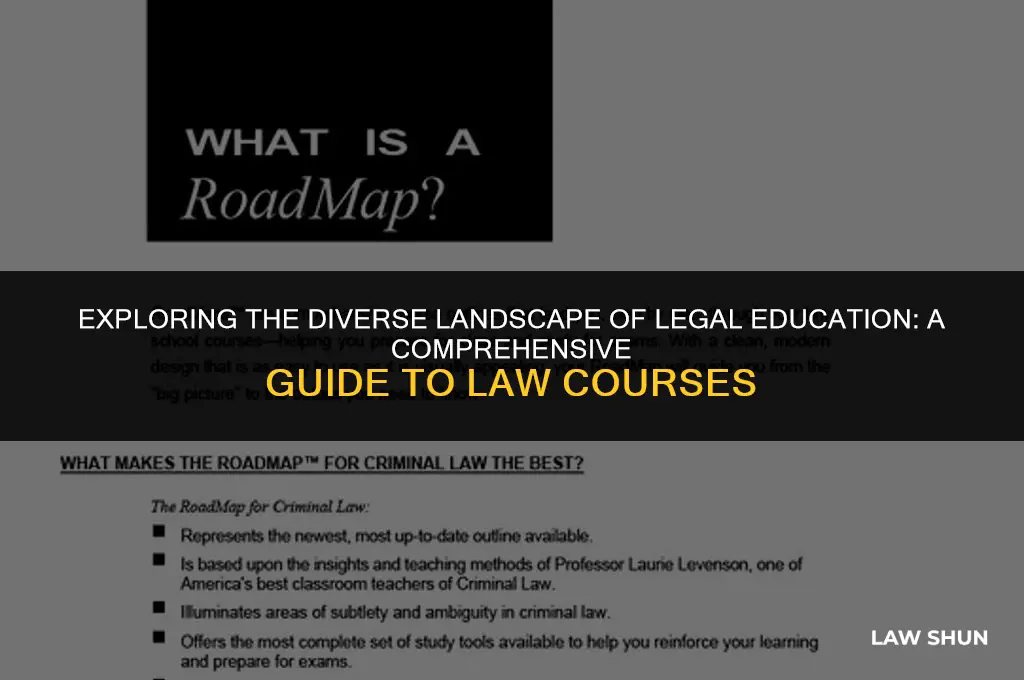 how many law courses are there