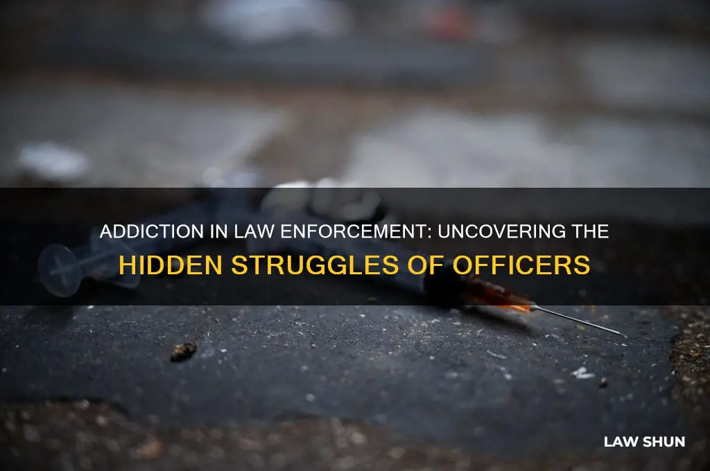 how many law enforcenent officers are addicts