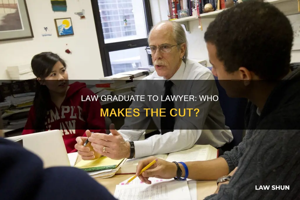 how many law graduates become lawyers