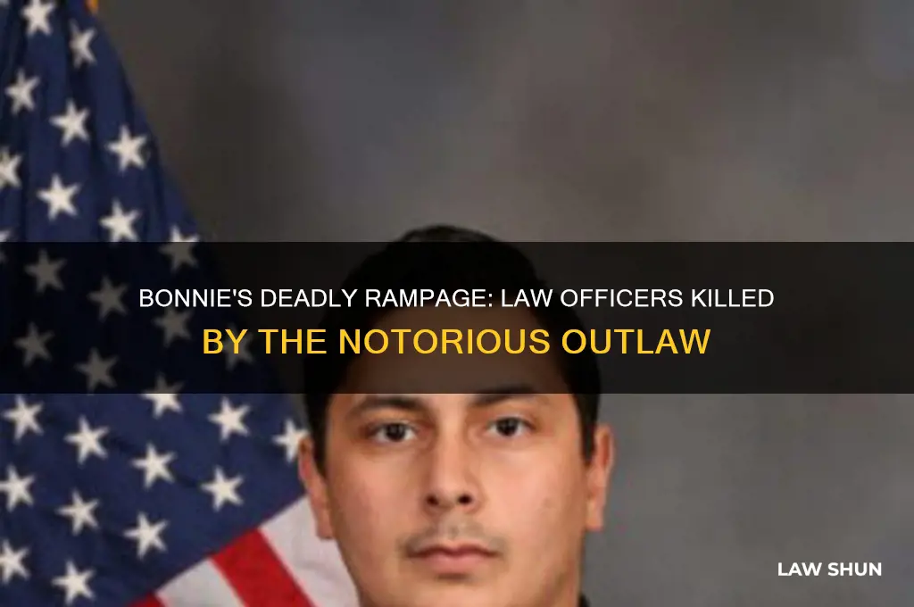 how many law officers did bonnie kill