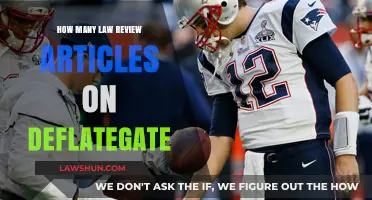 Deflategate Legal Analysis: Counting Law Review Articles on the Scandal