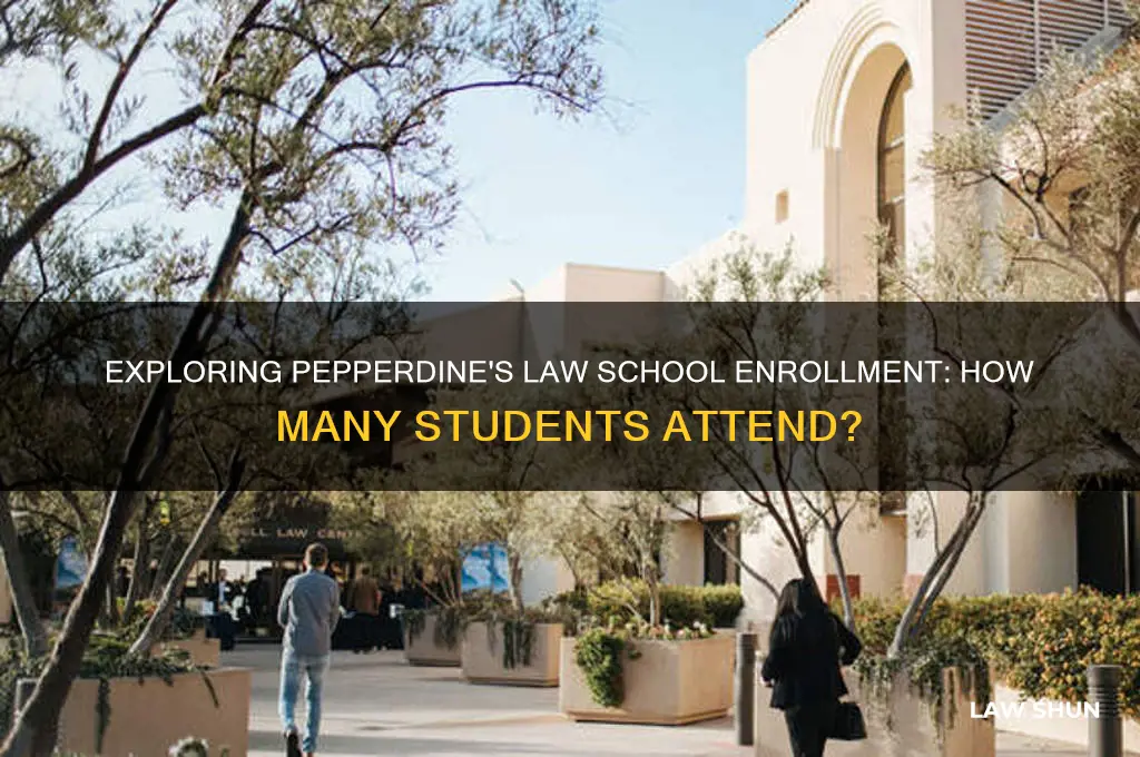 how many law students at pepperdine